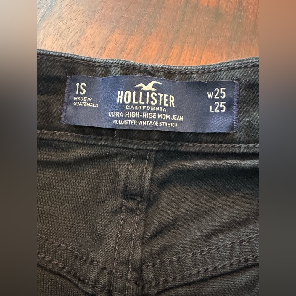 Hollister Black Ankle Jeans 25x25 EUC - Picture 4 of 6